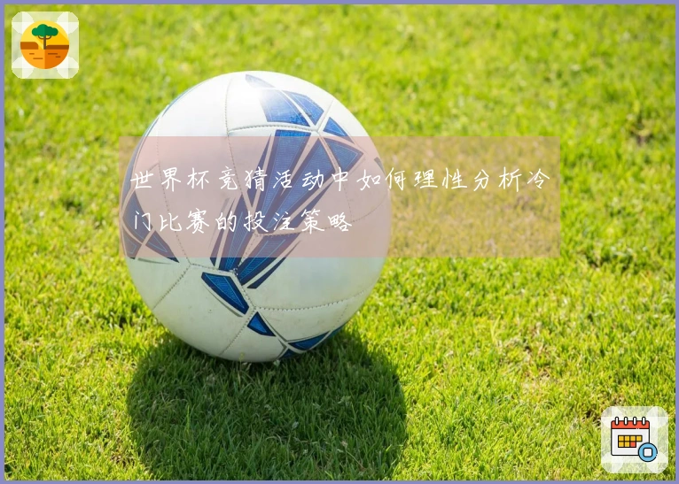 世界杯竞猜活动中如何理性分析冷门比赛的投注策略